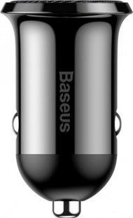 Автомобильное зарядное устройство Baseus Grain Pro Car Charger (Dual USB 4.8A) Black (CCALLP-01)