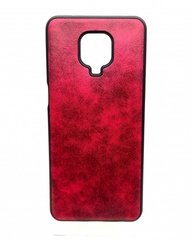 Накладка Leather Lava for Xiaomi Redmi Note 9s/Note 9 Pro/Note 9 Pro Max Crimson