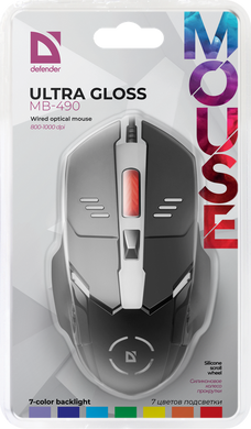 Мишка провідна Defender Ultra Gloss MB-490 Black