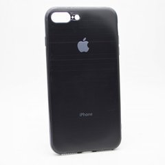 Чохол глянцевий з логотипом Glossy Silicon Case для iPhone 7 Plus/8 Plus Black