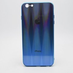 Чехол градиент хамелеон Silicon Crystal for iPhone 6 Plus/6S Plus Black-Blue