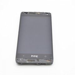 Дисплей (экран) LCD  HTC One mini M4/601e/601s/601n с тачскрином и рамкой Black Оригинал Б/У