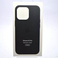 Силиконовый чехол для iPhone 14 Pro (6.1) Silicone Case c MagSafe Midnight/Темно-синий