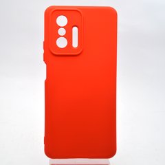 Чохол накладка Silicone case Full Camera Lakshmi для Xiaomi 11T/11T Pro Red/Червоний