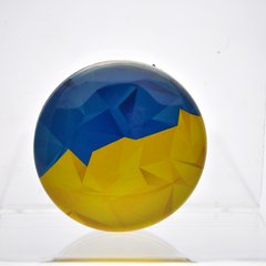 Універсальний тримач для телефона PopSocket (попсокет) Wave Ukrainian Design UA Blue Yellow