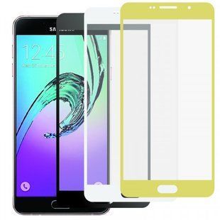 Захисне скло Full Screen Glass для Samsung A310 Galaxy A3 (2016) Glossy White (0.3mm)