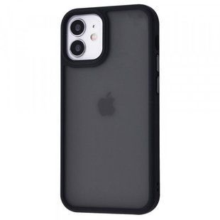 Чехол накладка TPU+PC Metal Buttons для iPhone 12/iPhone 12 Pro Black