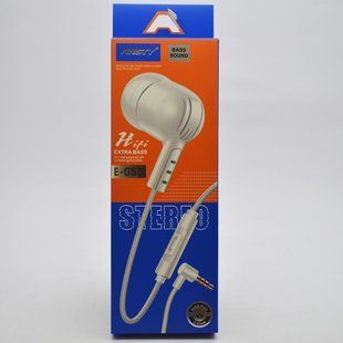 Навушники провідні з мікрофоном ANSTY E-055 3.5mm Black