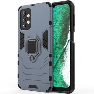 Чехол противоударный Armor Case с кольцом для Samsung A325 Galaxy A32 Синий
