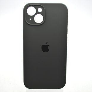 Силиконовый чехол накладка Silicon Case Full Camera для iPhone 13 Charcoal Gray Black