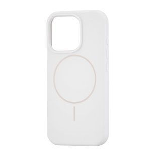 Чехол накладка Silicon Case Slim MagSafe для Apple iPhone 16 Pro White