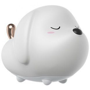 Ночной светильник (ночник) в виде собачки Baseus Cute Series doggie silicone night light White DGAM-A02