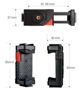 Многофункциональный держатель для смартфонов PH15 Black