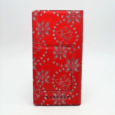 Чохол універсальний для телефону CMA Book Cover 5.7 дюймів/XXL стрази Red