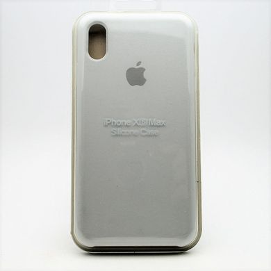 Чехол накладка Silicon Case для iPhone XS Max 6.5" White (09) (C)