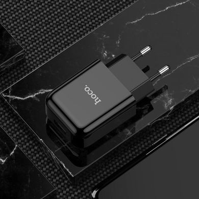 Зарядное устройство для телефона сетевое (адаптер) Hoco N2 Vigour 1xUSB 5V 2.1A Black