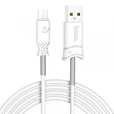 Кабель Hoco X24 microUSB 1m White