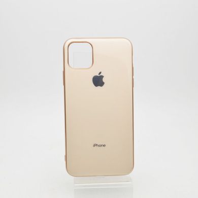 Чехол глянцевый с логотипом Glossy Silicon Case для iPhone 11 Pro Max Gold