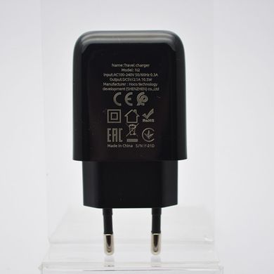 Зарядное устройство для телефона сетевое (адаптер) Hoco N2 Vigour 1xUSB 5V 2.1A Black