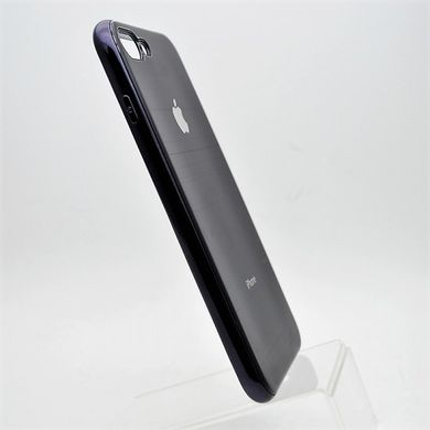 Чехол глянцевый с логотипом Glossy Silicon Case для iPhone 7 Plus/8 Plus Black