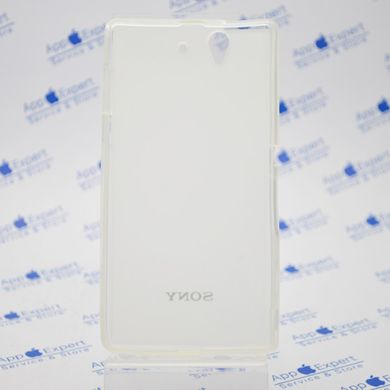 Чехол накладка силикон TPU cover case Sony L36H White