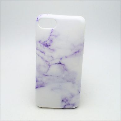 Мраморный чехол MraMor 360 (TPU) для iPhone 7/8 White-Violet