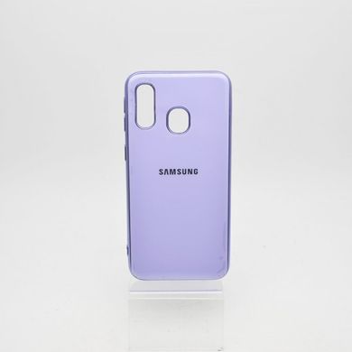 Чехол глянцевый с логотипом Glossy Silicon Case для Samsung A405 Galaxy A40 Violet