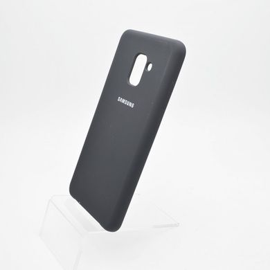 Чохол накладка Silicon Cover for Samsung A730F Galaxy A8 Plus 2018 Black (C)