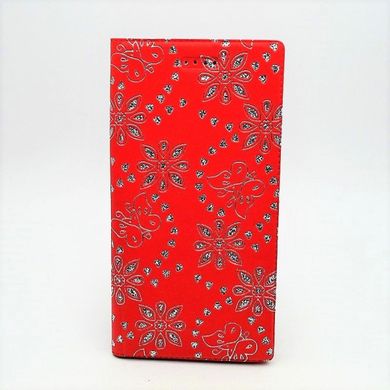 Чехол универсальный для телефона CMA Book Cover 5.7 дюймов/XXL стразы Red
