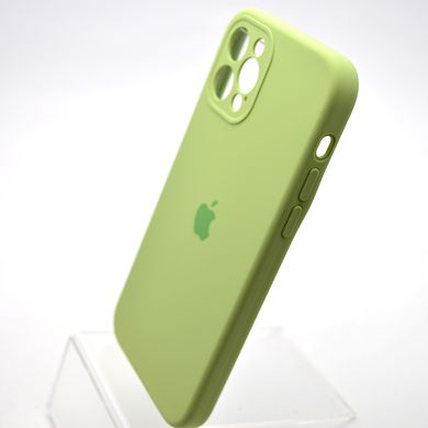 Силіконовий чохол накладка Silicon Case Full Camera для iPhone 12 Pro Max Mint Green