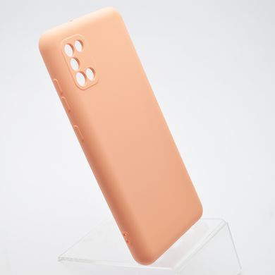 Чохол накладка Silicon Case Full camera для Samsung A315 Galaxy A31 Peach/Пудровий