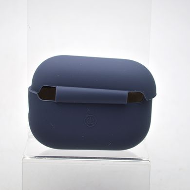 Чехол Silicon Case с микрофиброй для AirPods Pro 2 Midnight Blue