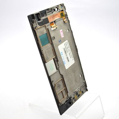 Дисплей (екран) LCD Lenovo K900 з touchscreen + frame Black Original