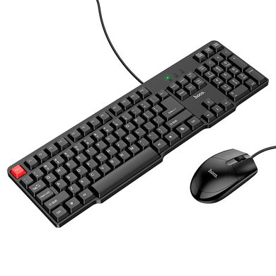 Проводной комплект (клавиатура + мышка) Hoco GM16 Black/Черный