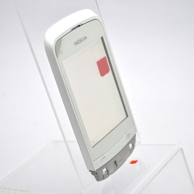 Сенсор (тачскрін) Nokia C2-03/C2-02/C2-06 білий з рамкою та динаміком Original 100% (p.n.0258191)