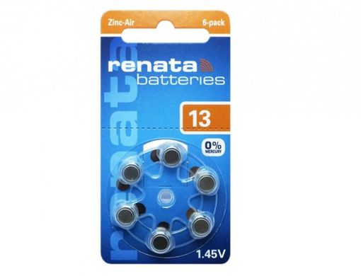 Батарейка Renata ZA13 1.4V (1 штука)