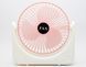 Вентилятор настільний USB FAN Portabe S13 Rose (Рожевий)