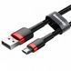 Кабель Baseus Cafule Micro USB Cable 2.4A 1m Red-Black CAMKLF-B91