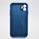 Чехол накладка Silicon case Full Camera для iPhone 11 Cobalt Blue/Синий