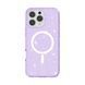 Прозрачный чехол накладка с блестками Sparkle MagFit с MagSafe для Apple iPhone 16 Pro Purple Glitter (Фиолетовый)