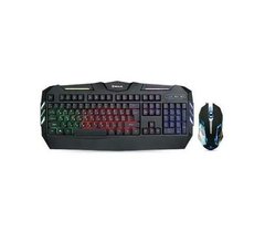 Ігровий набір (провідні клавіатура+миша з підсвіткою) REAL-EL Gaming 9500 Kit Black