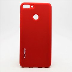 Матовий чохол New Silicon Cover для Huawei Y9 (2018) Red Copy