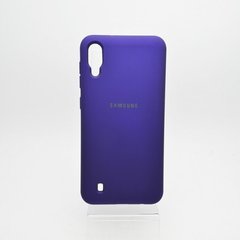 Чехол матовый Silicon Case Full Protective для Samsung A105 Galaxy A10 / M105 Galaxy M10 (Violet)