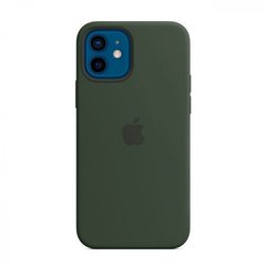 Чехол накладка Silicone Case MagSafe для iPhone 12/ iPhone 12 Pro Cyprus Green