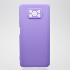 Чехол накладка Full Silicon Cover для Xiaomi Redmi Poco X3 Lilac