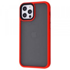 Чехол накладка TPU+PC Metal Buttons для iPhone 12/iPhone 12 Pro Red
