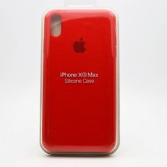 Чехол накладка Silicon Case для iPhone XS Max 6.5" Red (14) (C)