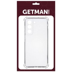 Силиконовый прозрачный чехол накладка TPU WXD Getman для Samsung G990 Galaxy S21 FE Transparent/Прозрачный