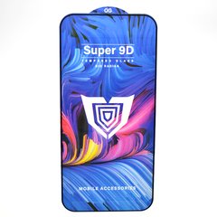 Захисне скло Snockproof Super 9D для iPhone 14 Pro Max/15 Plus Black