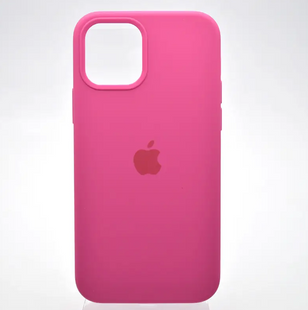 Чехол накладка Silicone Case Full Cover для iPhone 12/iPhone 12 Pro Розовый